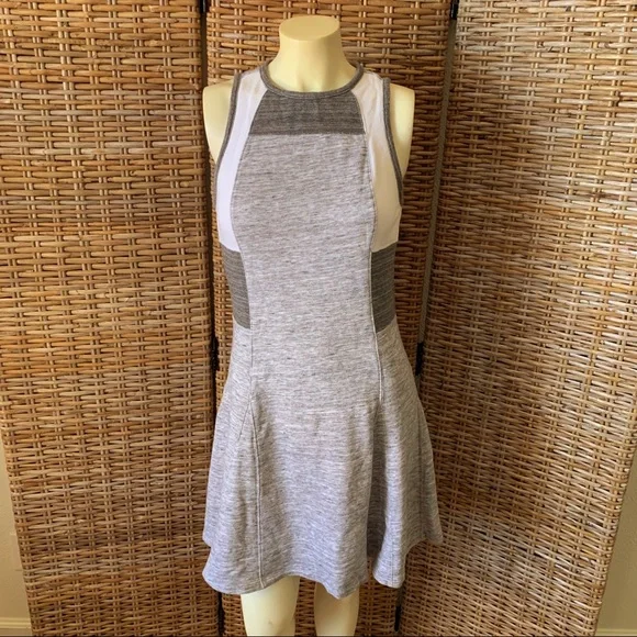 Athleta x Derek Lam Downtown Gray Fit & Flare Tennis Dress Small - Picture 2 of 9